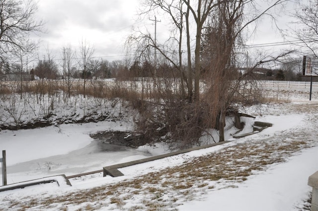 view of snowy yard