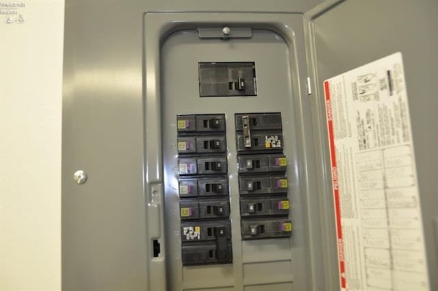 utility room with electric panel