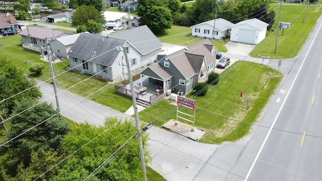 drone / aerial view featuring a residential view