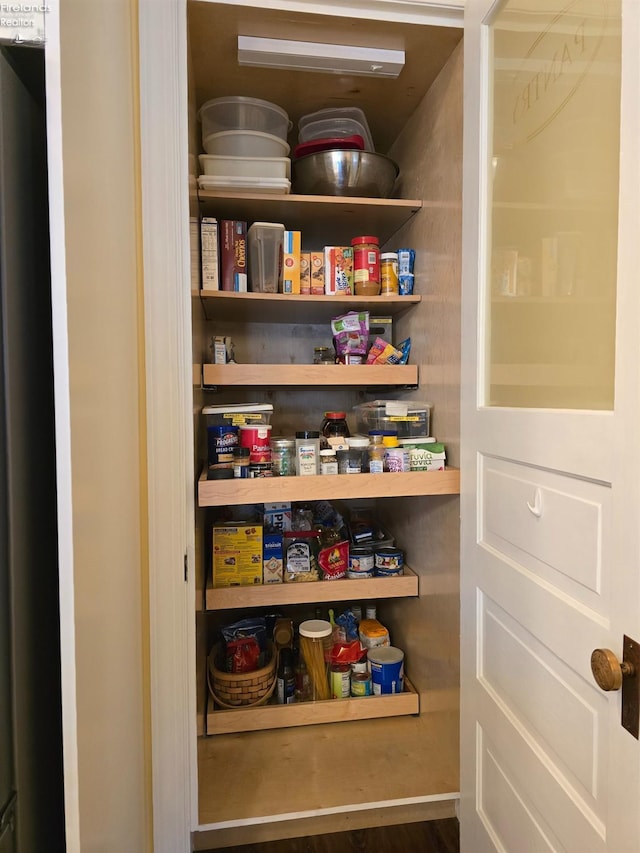 view of pantry