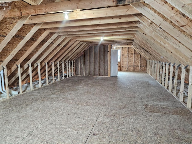 view of attic