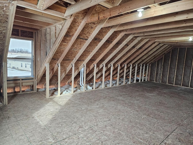 view of attic