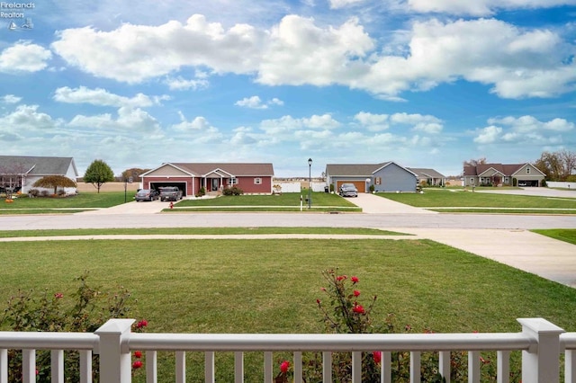 view of yard featuring a residential view