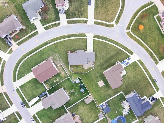 drone / aerial view featuring a residential view