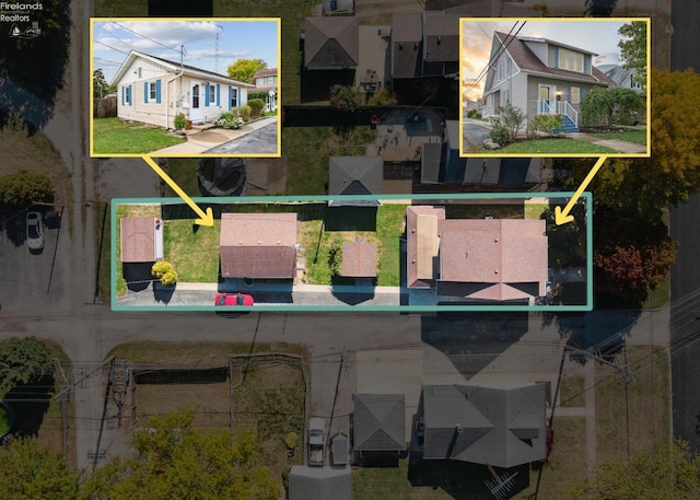 birds eye view of property featuring a residential view