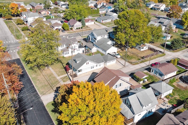 drone / aerial view featuring a residential view