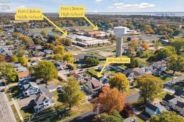 bird's eye view featuring a residential view