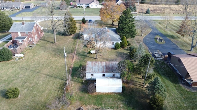 drone / aerial view with a residential view