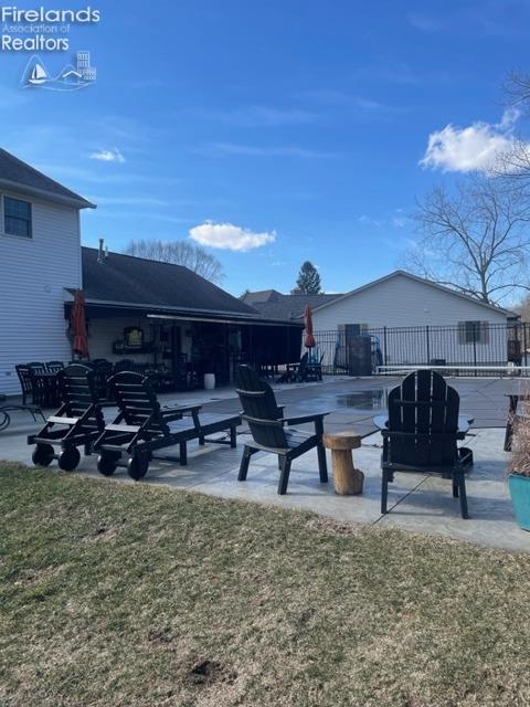 exterior space with a yard and a patio