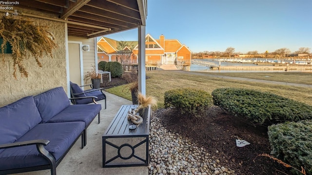 view of patio / terrace with outdoor lounge area