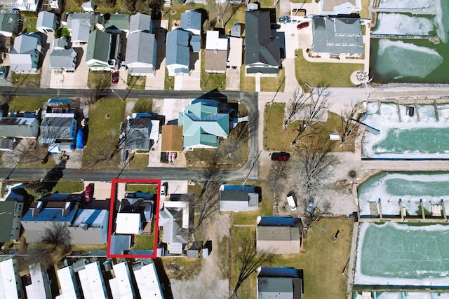 bird's eye view featuring a residential view