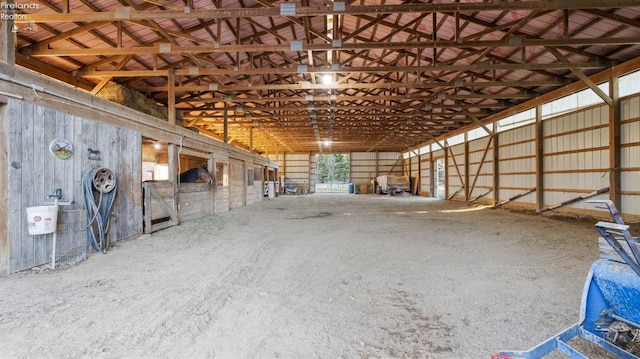 view of horse barn