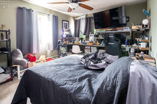 5041 State Route 99, Monroeville, OH 44847 - carpeted bedroom featuring a ceiling fan