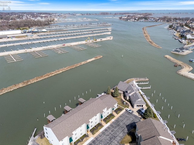 1789 N Windward Dr, Port Clinton, OH 43452 - bird's eye view featuring a water view
