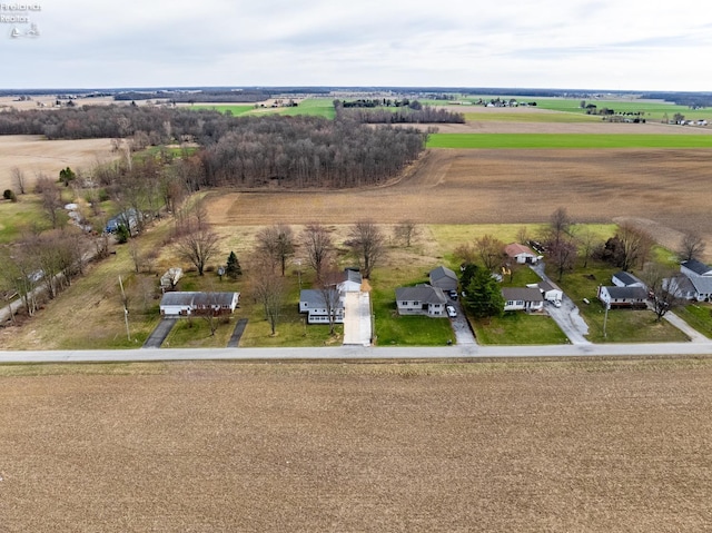 drone / aerial view featuring a rural view