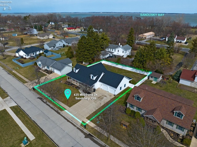 birds eye view of property featuring a residential view