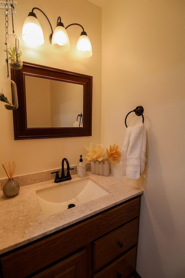 bathroom with vanity
