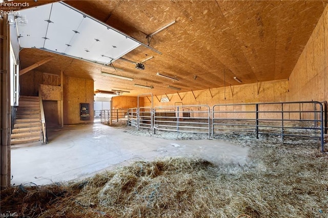 view of horse barn