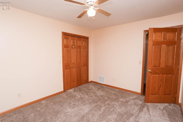 6276 County Road 33, Helena, OH 43435 - carpeted spare room featuring visible vents, ceiling fan, and baseboards
