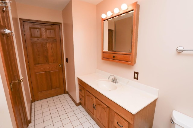 6276 County Road 33, Helena, OH 43435 - half bath with tile patterned flooring, toilet, and vanity