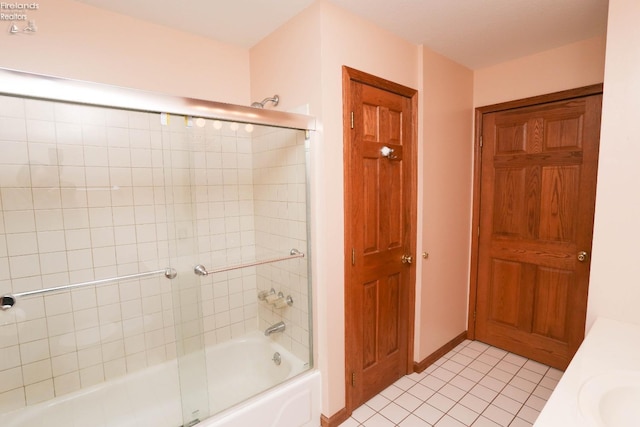 6276 County Road 33, Helena, OH 43435 - full bath with baseboards, tile patterned flooring, and bath / shower combo with glass door