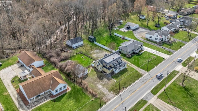 drone / aerial view featuring a residential view