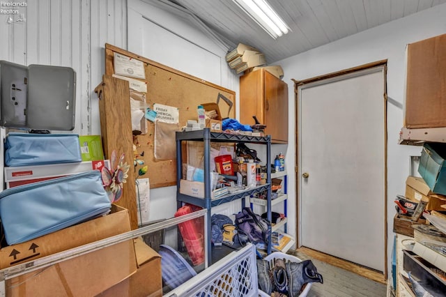 view of storage