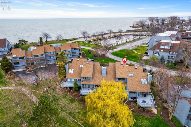 526 Mariner Vlg, Huron, OH 44839 - birds eye view of property with a residential view and a water view