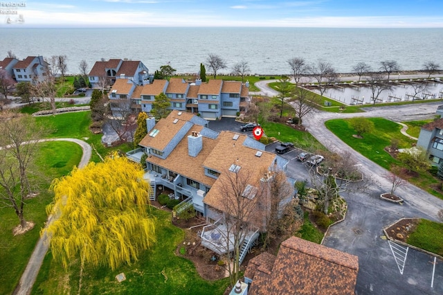 526 Mariner Vlg, Huron, OH 44839 - birds eye view of property featuring a residential view and a water view
