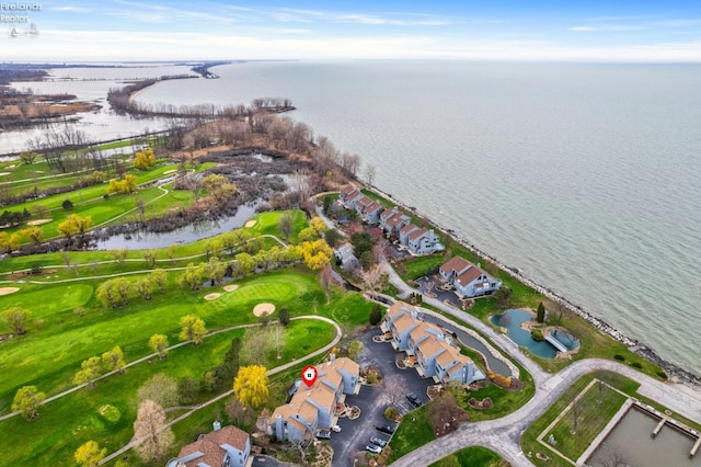 526 Mariner Vlg, Huron, OH 44839 - birds eye view of property featuring a water view and a residential view