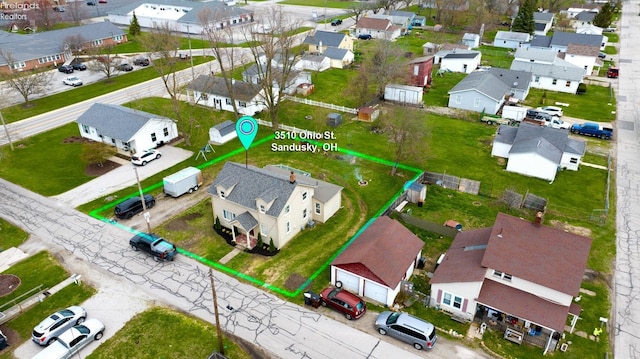 3510 Ohio St, Sandusky, OH 44870 - drone / aerial view featuring a residential view