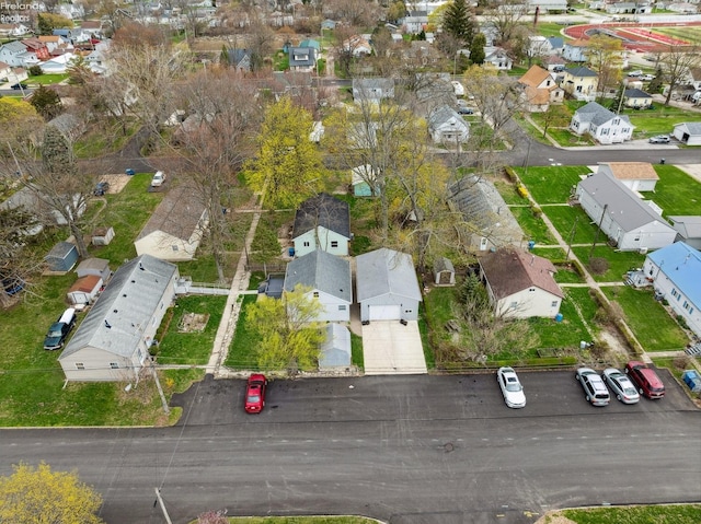 drone / aerial view featuring a residential view