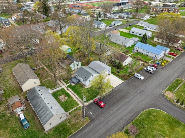 drone / aerial view featuring a residential view