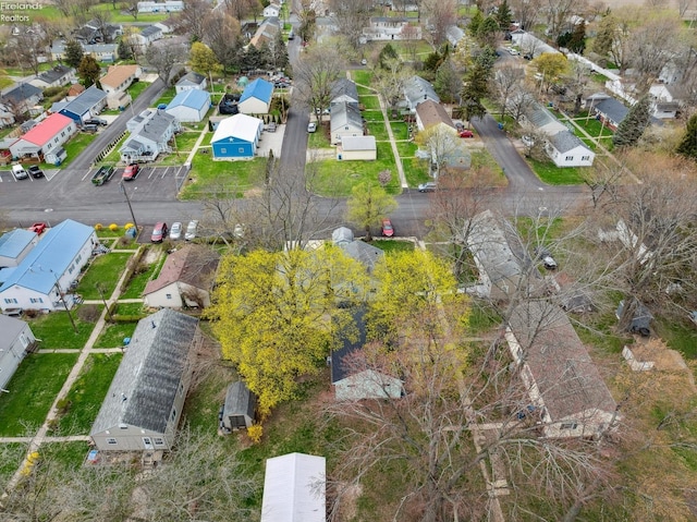 bird's eye view with a residential view