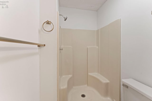 1001 Birchwood Dr, Sandusky, OH 44870 - bathroom featuring toilet and a stall shower