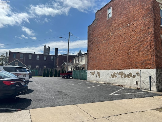 view of uncovered parking lot