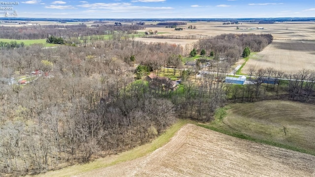 drone / aerial view featuring a rural view