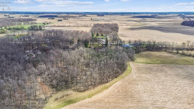 bird's eye view featuring a rural view