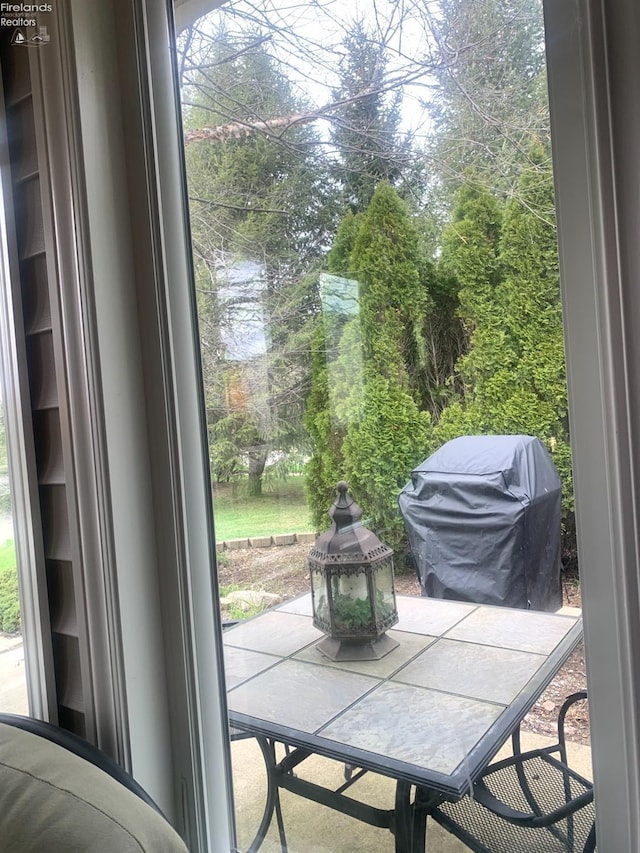 view of doorway to outside