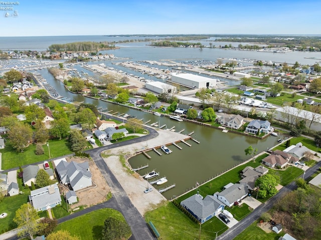 2951 N Chickadee Prt, Clinton, OH 43452 - bird's eye view with a residential view and a water view