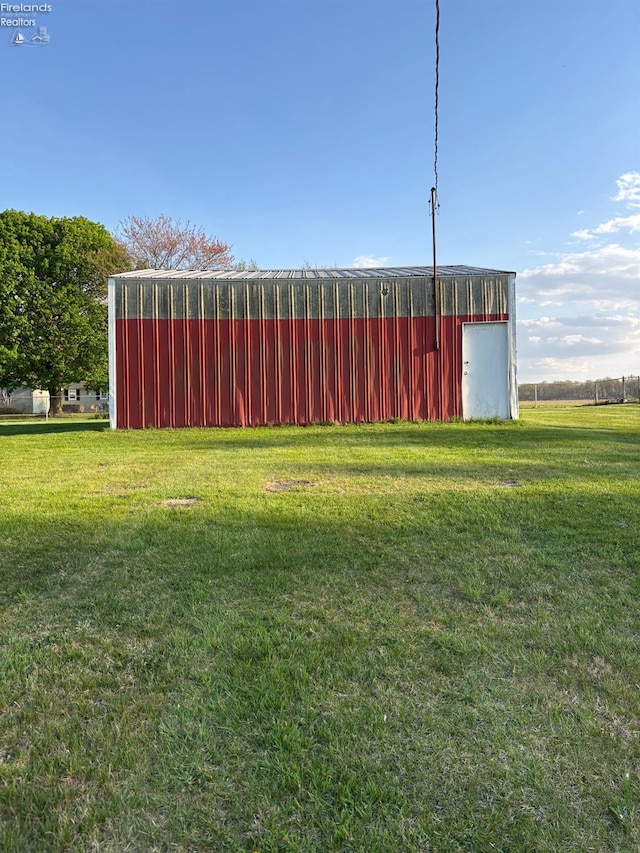 6814 Parker Rd, Castalia, OH 44824 - view of yard with an outdoor structure and an outbuilding