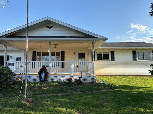6814 Parker Rd, Castalia, OH 44824 - view of front of house with a porch and a front yard