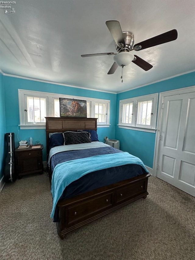 123 E Main, Norwalk, OH 44857 - bedroom with crown molding, carpet, and baseboards