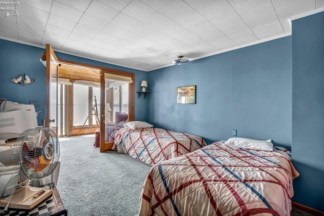1270 Deist Rd, Middle Bass Island, OH 43446 - bedroom with ornamental molding and carpet floors
