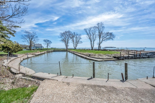 1270 Deist Rd, Middle Bass Island, OH 43446 - view of water feature featuring a dock