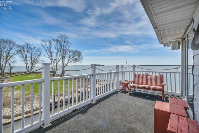 1270 Deist Rd, Middle Bass Island, OH 43446 - balcony featuring a water view