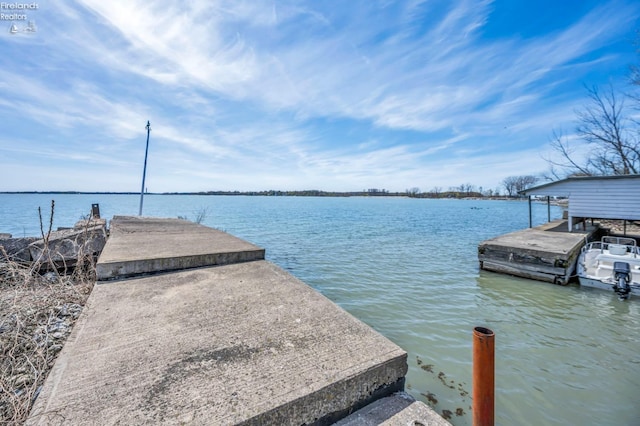 1270 Deist Rd, Middle Bass Island, OH 43446 - view of dock featuring a water view