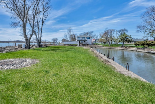 1270 Deist Rd, Middle Bass Island, OH 43446 - view of yard with a water view