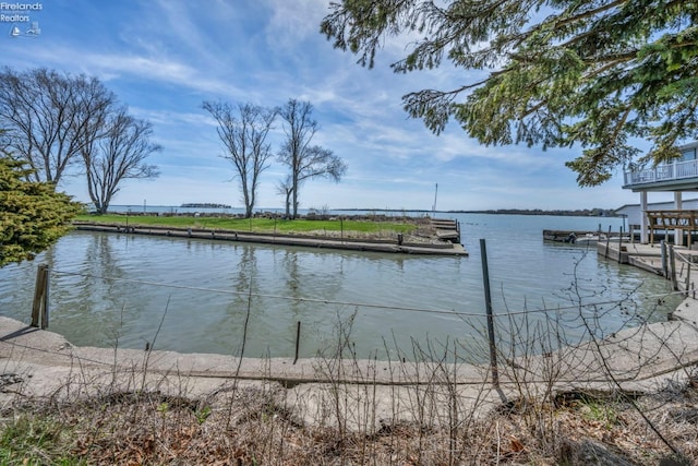 1270 Deist Rd, Middle Bass Island, OH 43446 - view of dock with a water view
