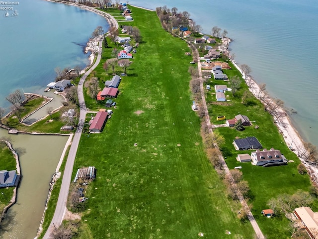 1270 Deist Rd, Middle Bass Island, OH 43446 - drone / aerial view with a residential view and a water view
